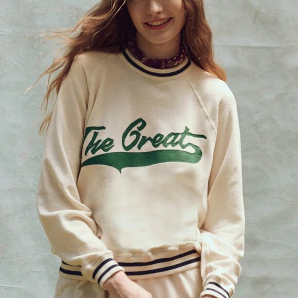 The Varsity College Sweatshirt by The Great Size 1 NWT - Picture 1 of 4